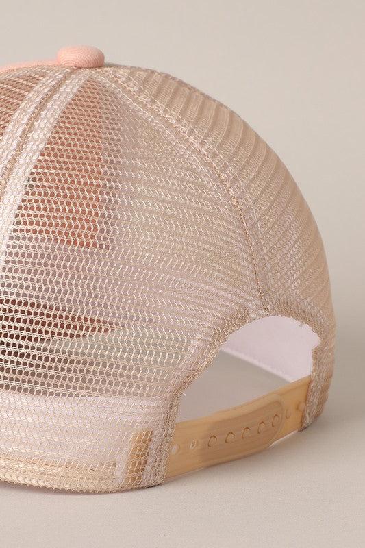 Beach Letter Mesh Back Cap Product Image