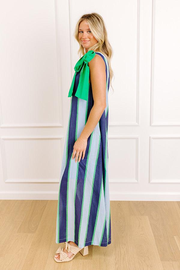 Coastal Crush Stripe Midi Dress Product Image