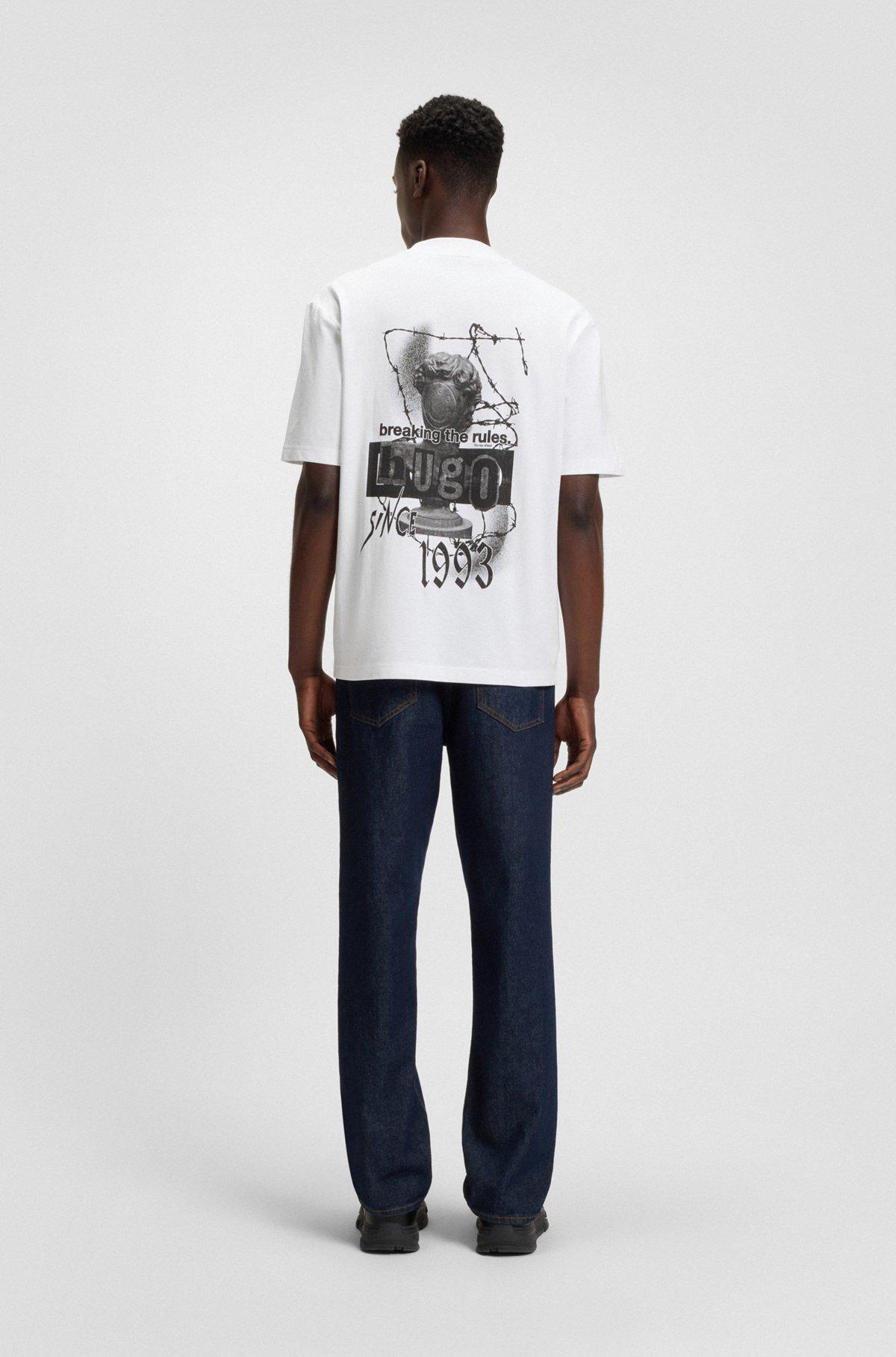 Cotton T-shirt with logo artwork Product Image