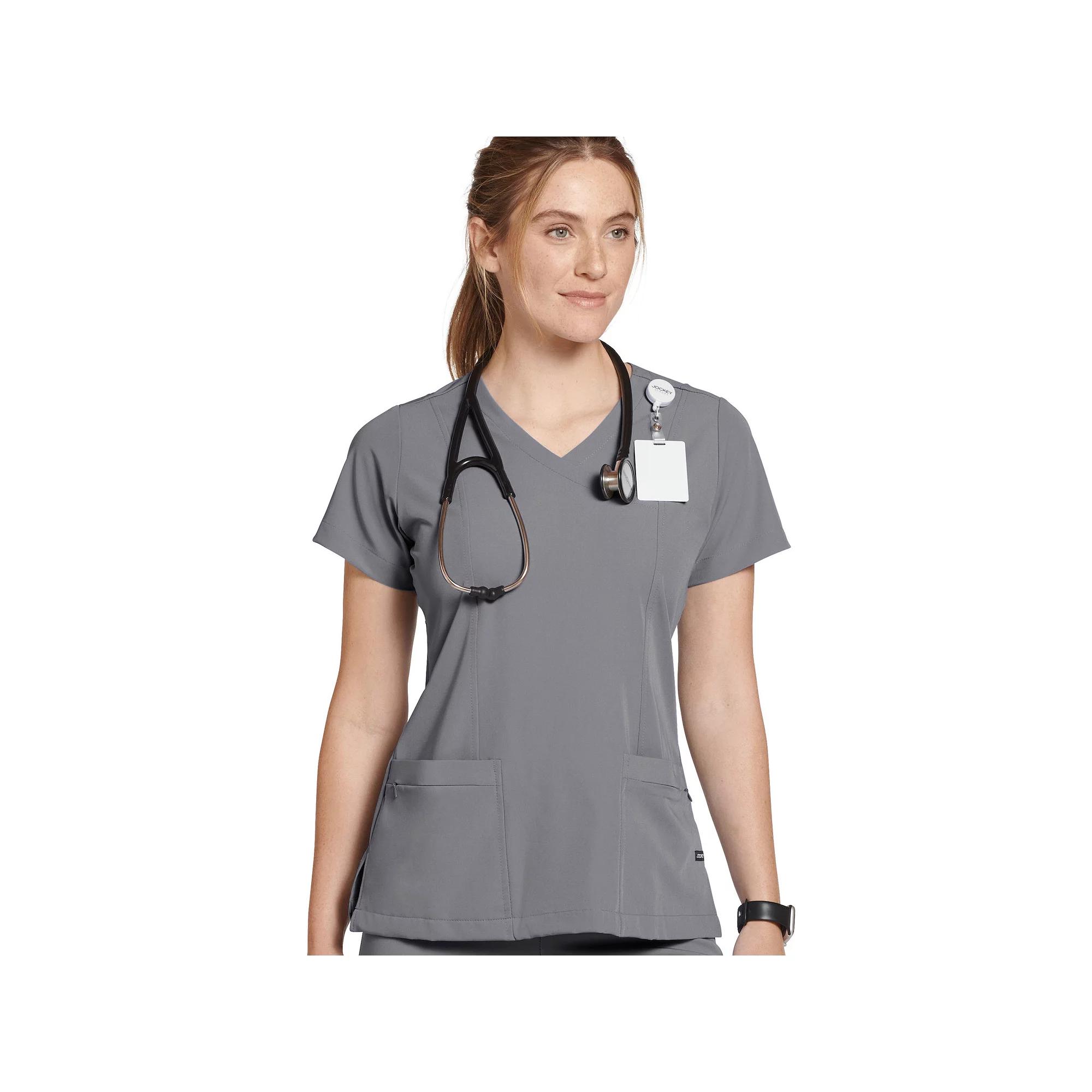 Women's Jockey® Scrubs Mock Wrap Top 2306,  Product Image