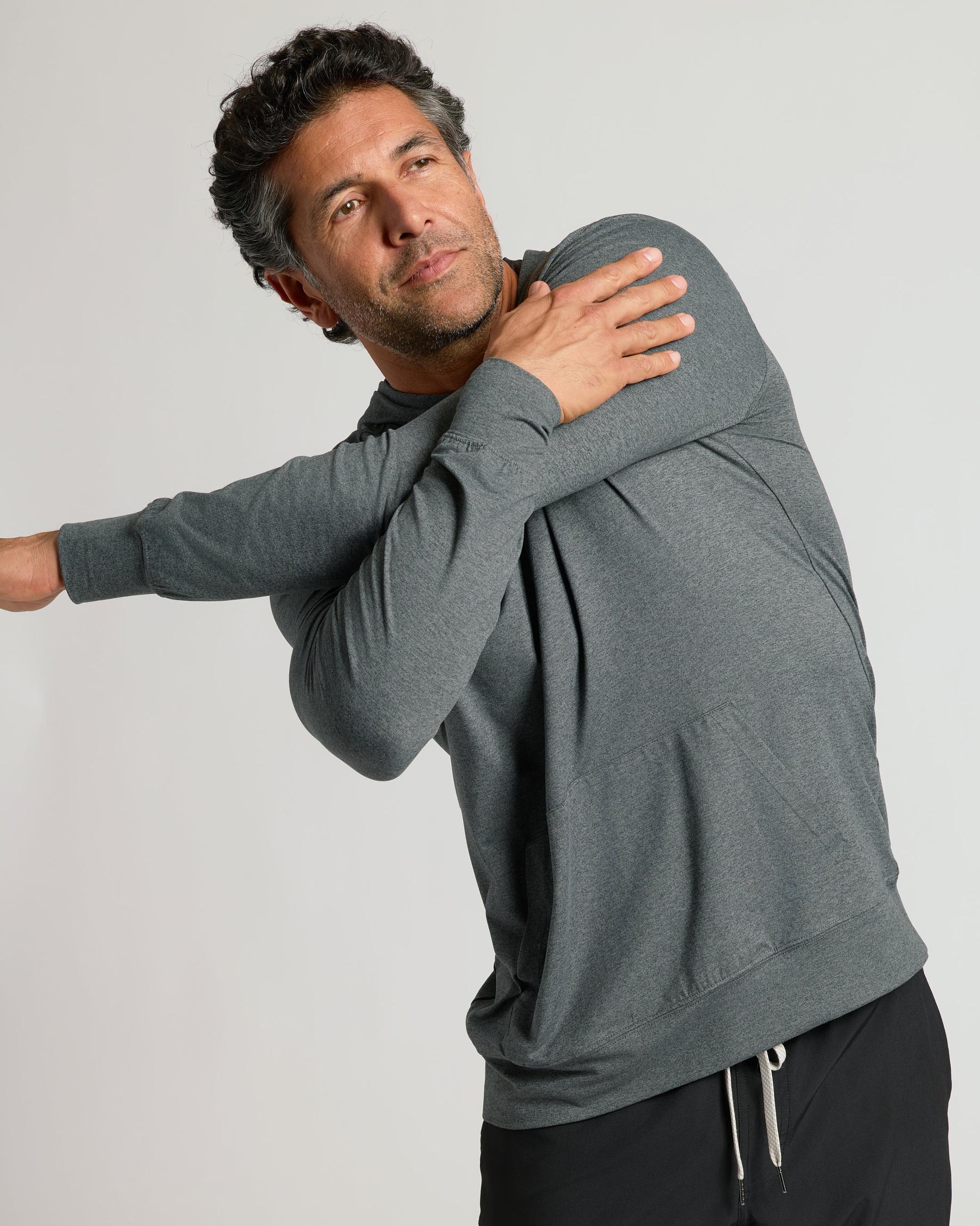 Charcoal Heather Active Comfort Pullover Hoodie Product Image