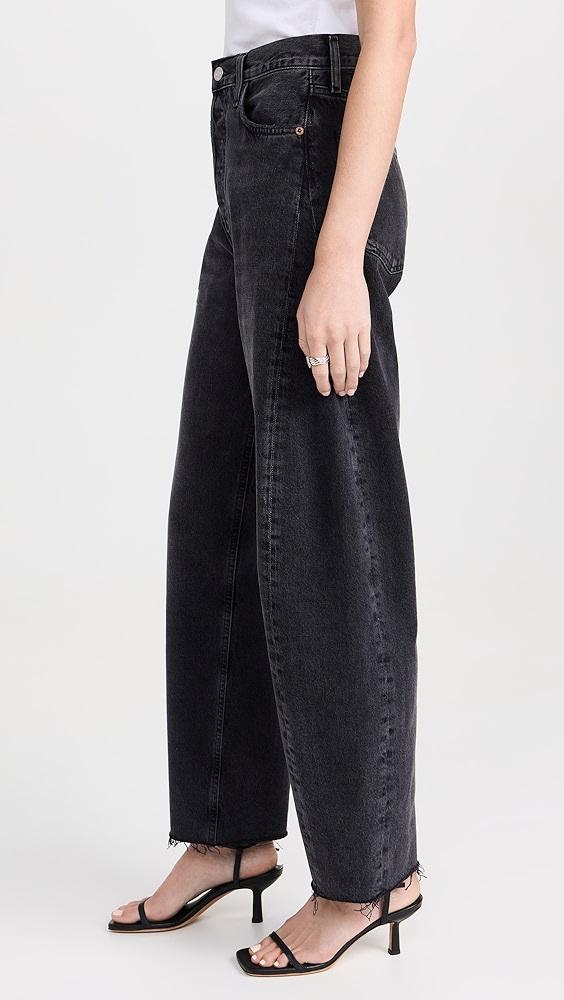 AGOLDE Luna Pieced Jeans: High Rise Curved Taper | Shopbop Product Image