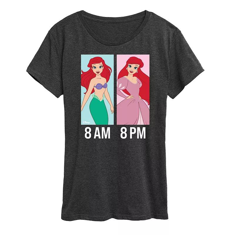 Disney Princess Ariel Women's AM to PM Graphic Tee,  Product Image