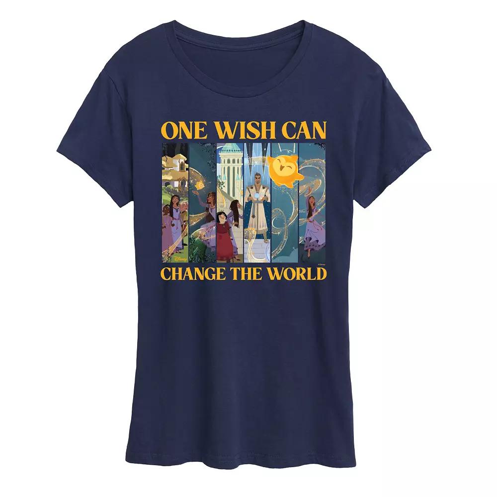 Disney's Wish Women's Change The World Graphic Tee, Girl's,  Product Image