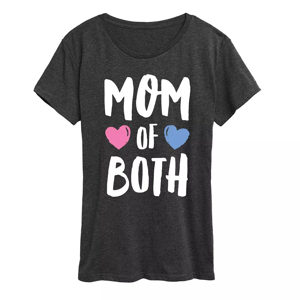 Women's Mom of Both Graphic Tee, Girl's,  Product Image