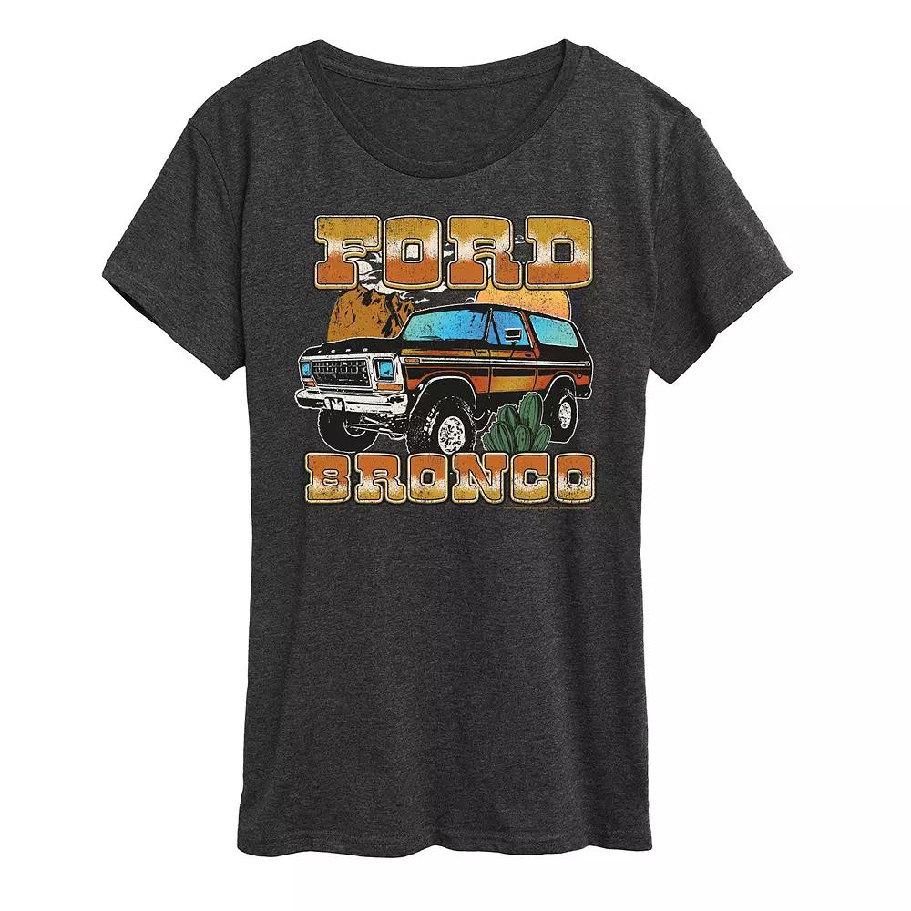 Women's Ford Vintage Bronco Desert Graphic Tee,  Product Image