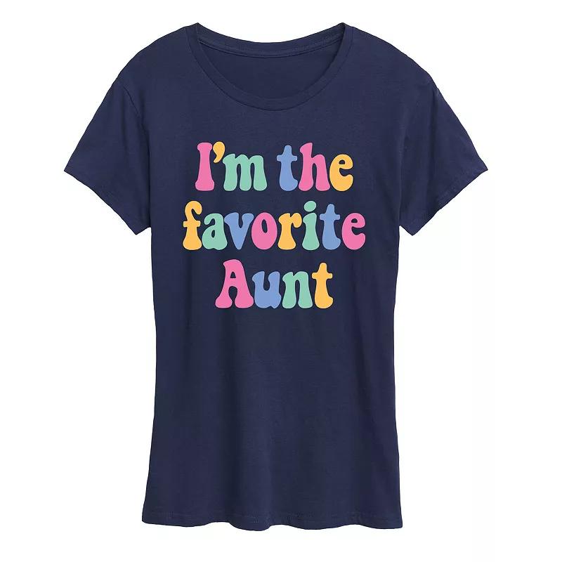 Women's I'm The Favorite Aunt Graphic Tee, Girl's,  Product Image
