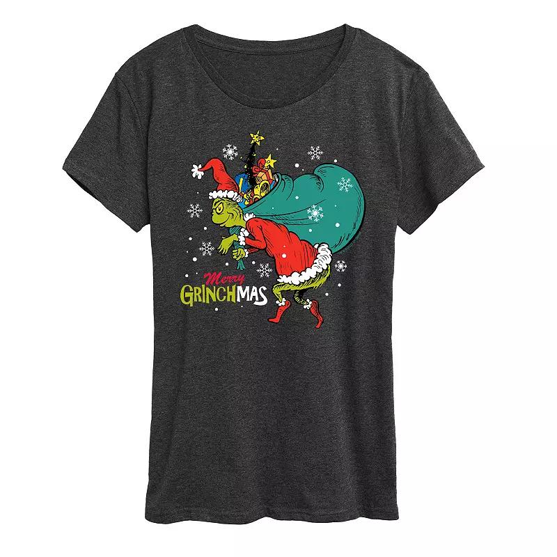 Women's Dr. Seuss The Grinch Grinchmas Toy Bag Graphic Tee, Girl's,  Product Image