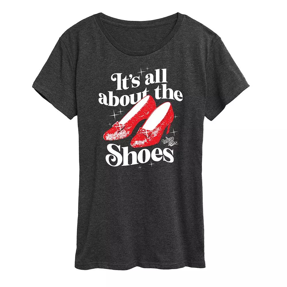Women's Wizard Of Oz Shoes Graphic Tee,  Product Image