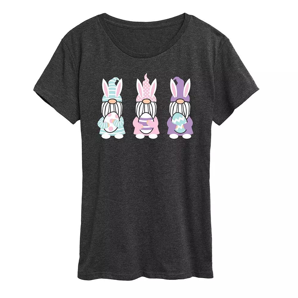 Women's Easter Bunny Gnomes Graphic Tee, Girl's,  Product Image