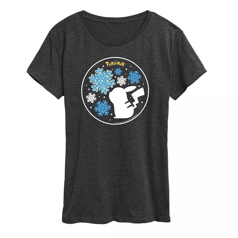 Women's Pokemon Snowflake Pikachu Tee,  Product Image