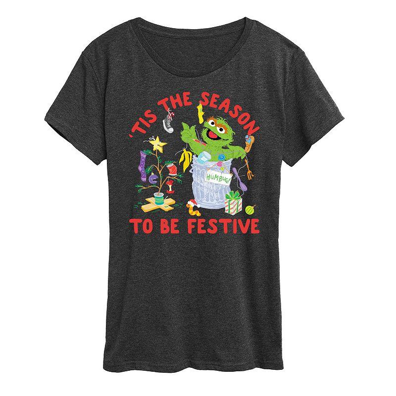 Women's Sesame Street 'Tis The Season Graphic Tee, Girl's,  Product Image
