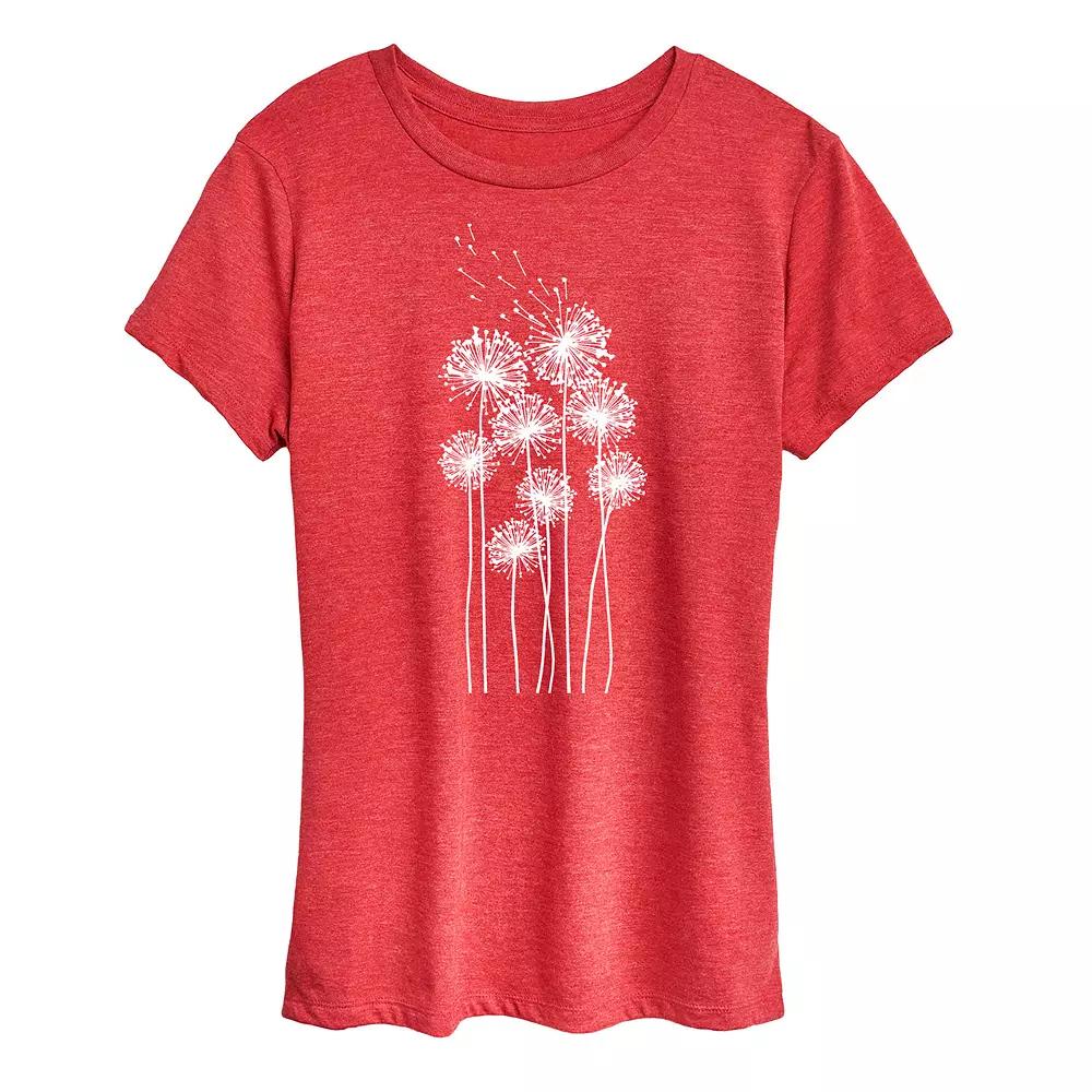 Women's Brushstroke Sun And Wave Graphic Tee,  Product Image