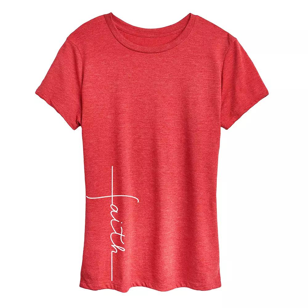 Women's Faith Cross Graphic Tee,  Product Image