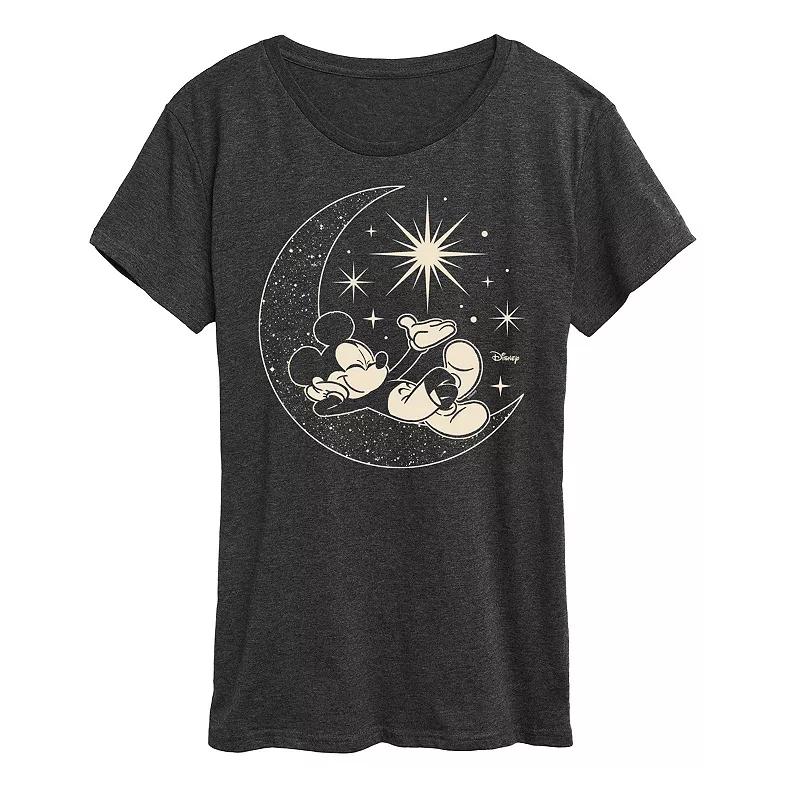 Disney's Mickey Mouse Plus Celestial Moon Graphic Tee, Women's,  Product Image