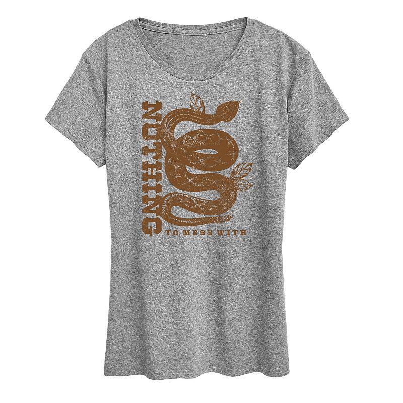 Women's Snake Nothing To Mess With Graphic Tee,  Product Image
