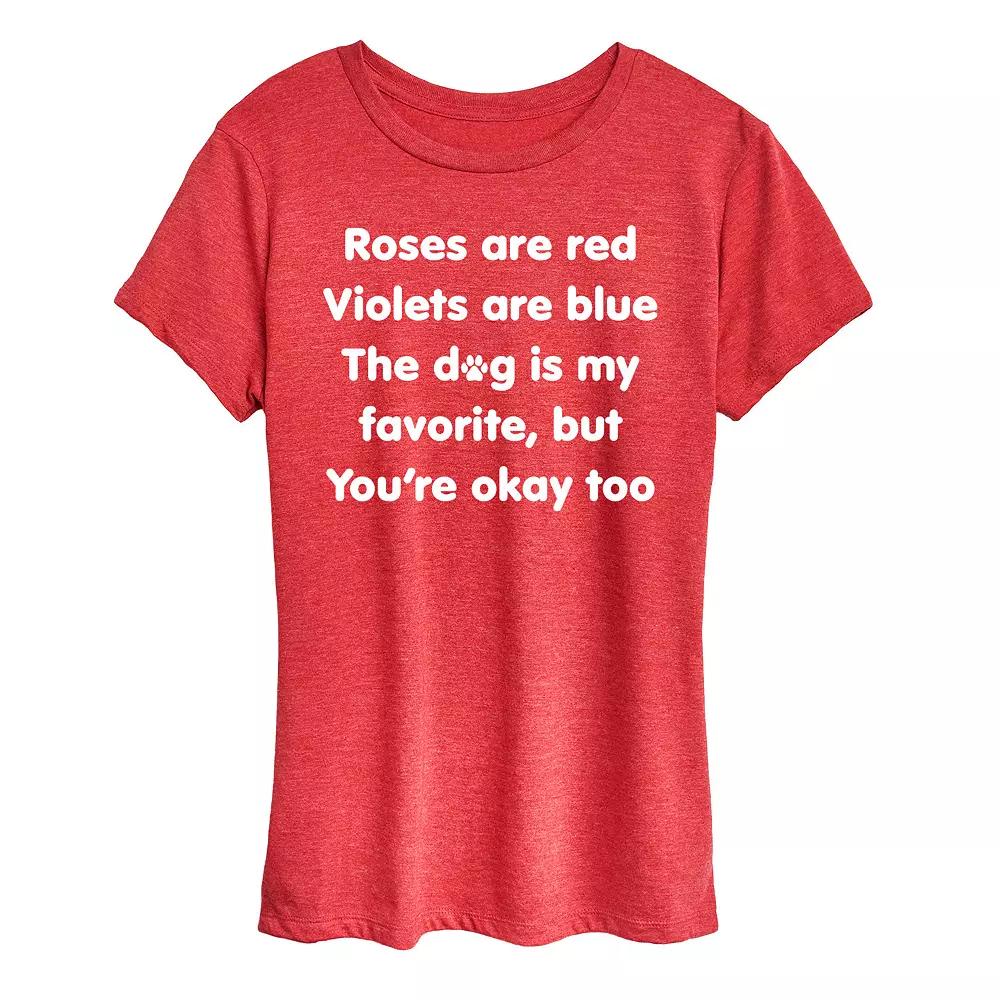 Women's The Dog Is My Favorite Graphic Tee,  Product Image
