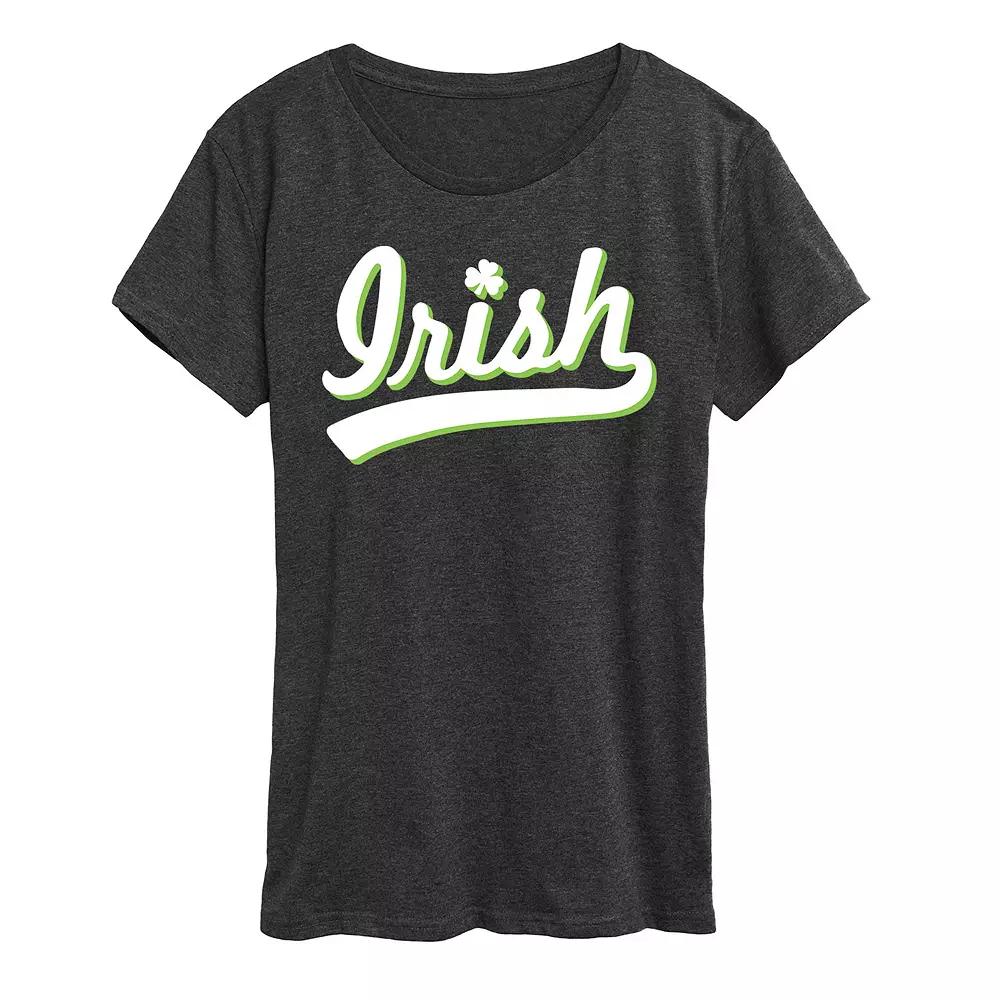 Women's Irish Script Graphic Tee,  Product Image