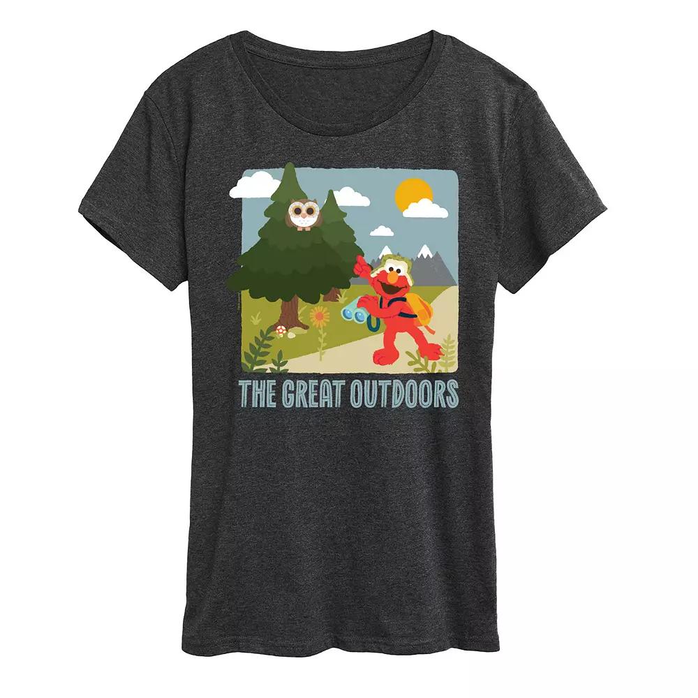 Women's Sesame Street Elmo The Great Outdoor Graphic Tee,  Product Image