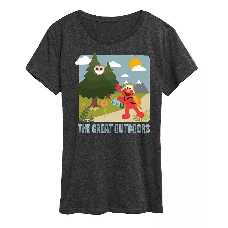 Women's Sesame Street Elmo The Great Outdoor Graphic Tee,  Product Image