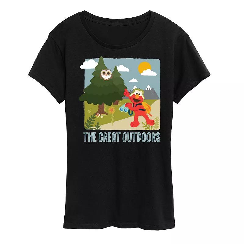 Women's Sesame Street Elmo The Great Outdoor Graphic Tee,  Product Image