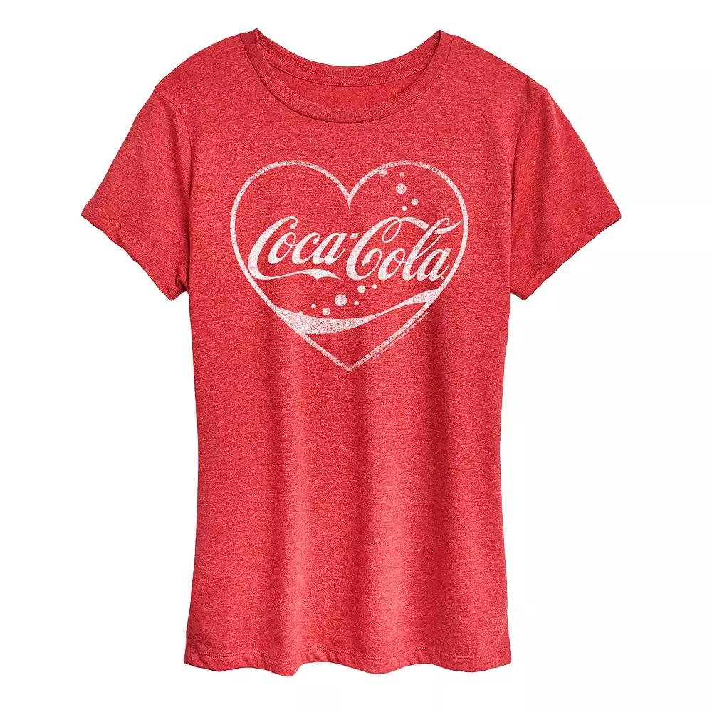 Women's Coca-Cola Heart Graphic Tee,  Product Image