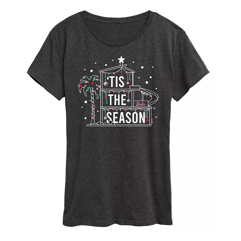 Women's Barbie® 'Tis The Season Dreamhouse Graphic Tee, Girl's,  Product Image
