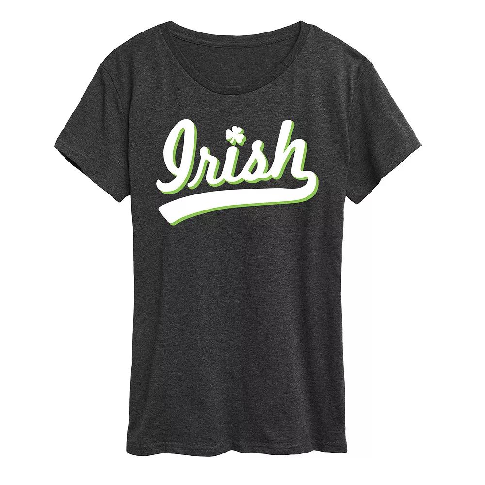 Women's Irish Script Graphic Tee,  Product Image