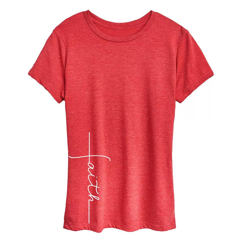 Women's Faith Cross Graphic Tee,  Product Image