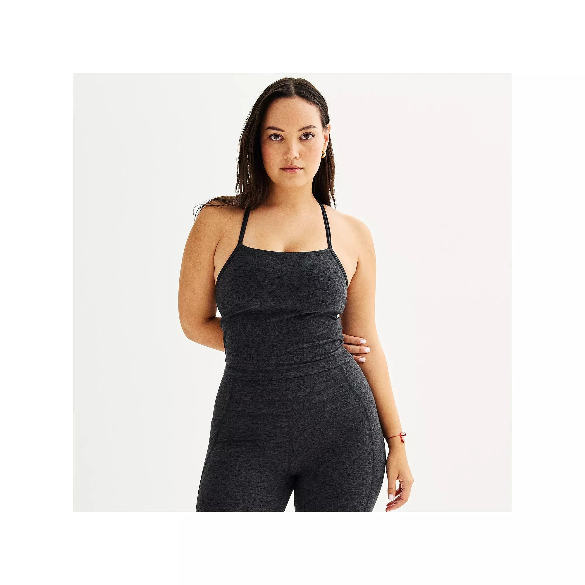 Women's FLX Brushed Performance Tank Top, Size: XS, Mineral Black Product Image