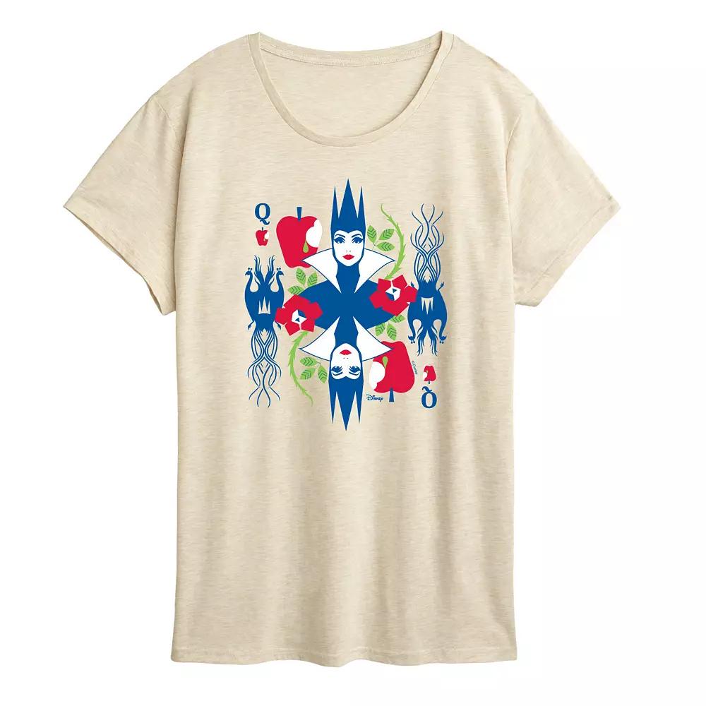 Disney's Snow White Evil Queen Women's Card Graphic Tee,  Product Image