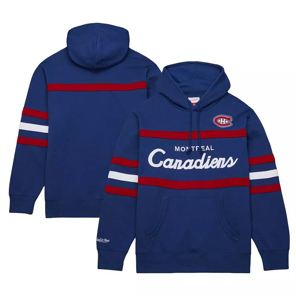 Men's Mitchell & Ness Navy Montreal Canadiens Head Coach Pullover Hoodie,  Product Image