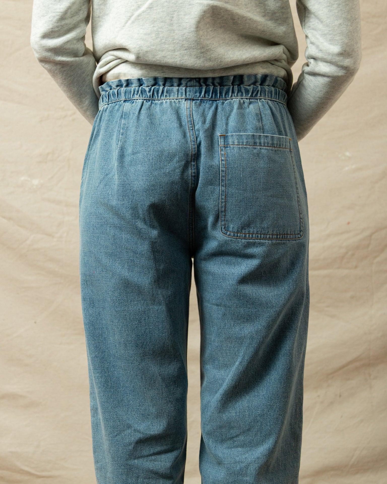 Women's Beach Pant in Light Wash Denim Product Image