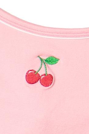 Embroidered Fruit Seamless Tank Top Product Image