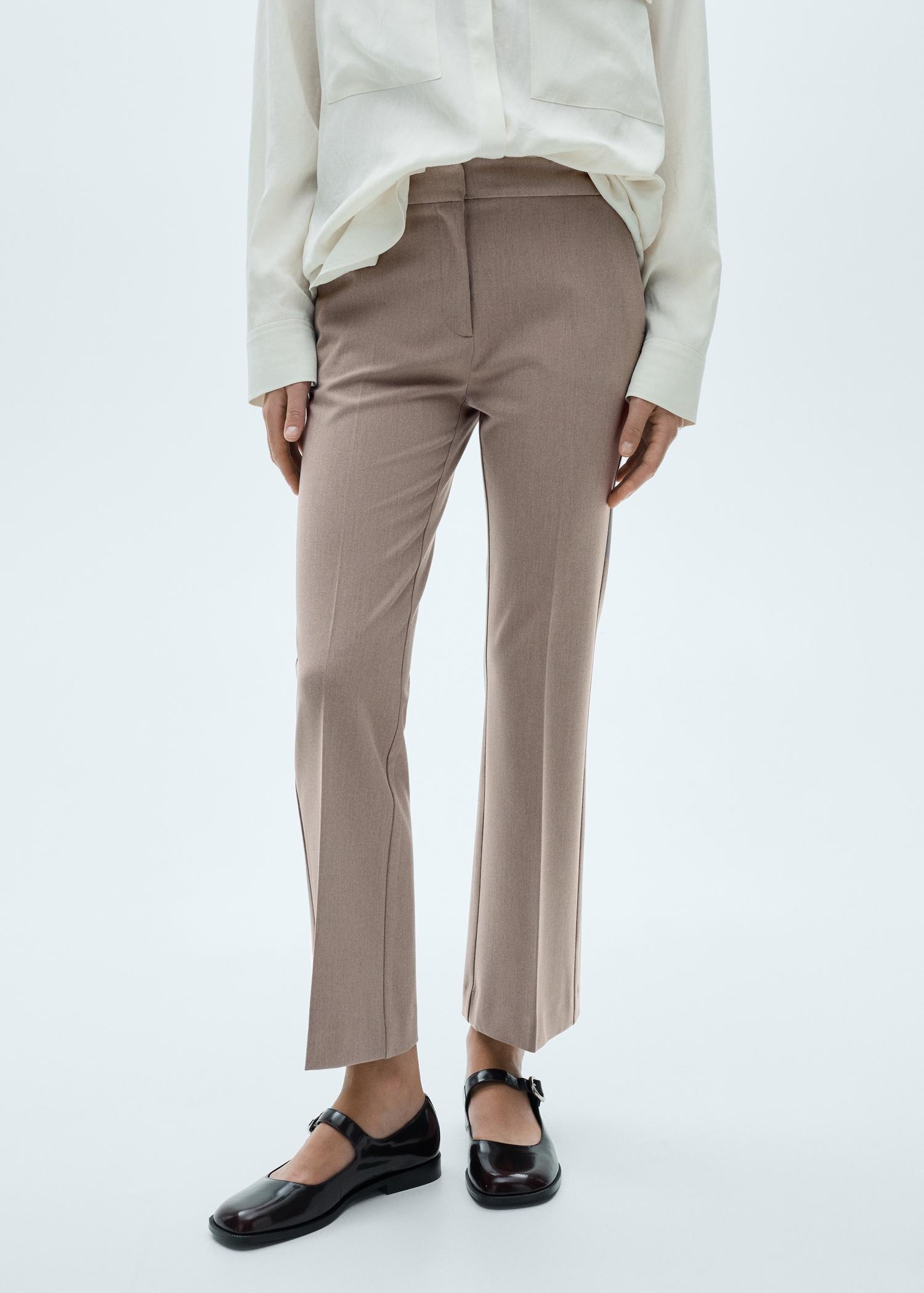 Flared flowing pants - Women | MANGO USA Product Image