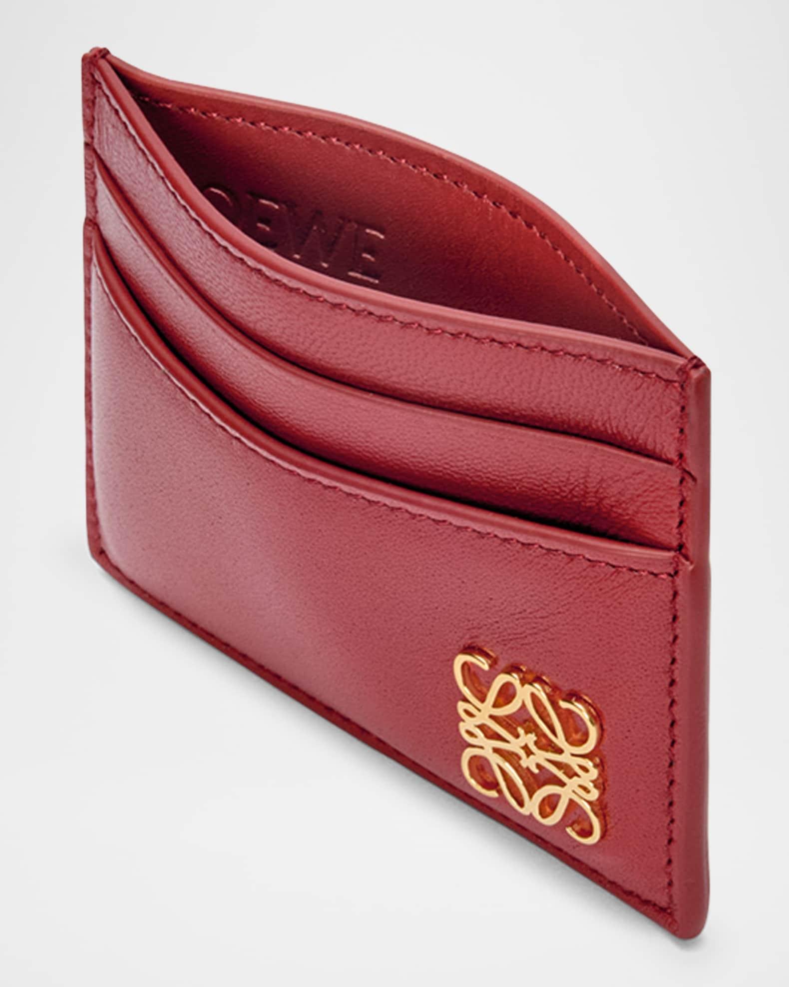 Anagrame Puffer Card Holder in Leather   Product Image