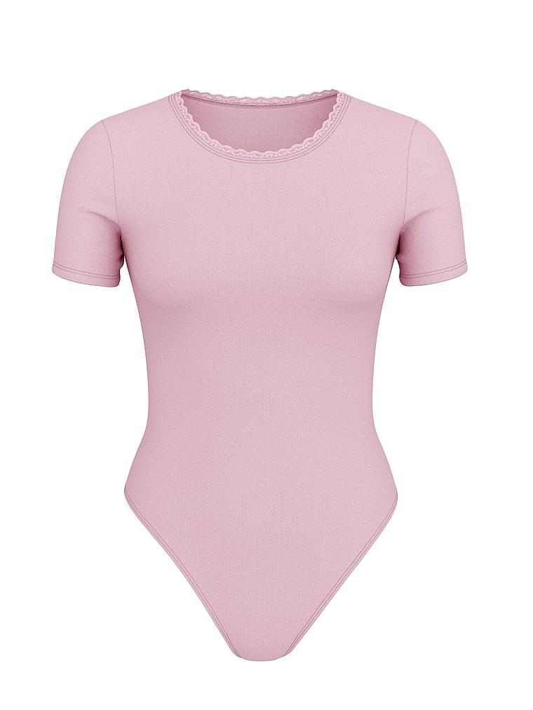 Pointelle Modal Short-Sleeve Bodysuit Product Image