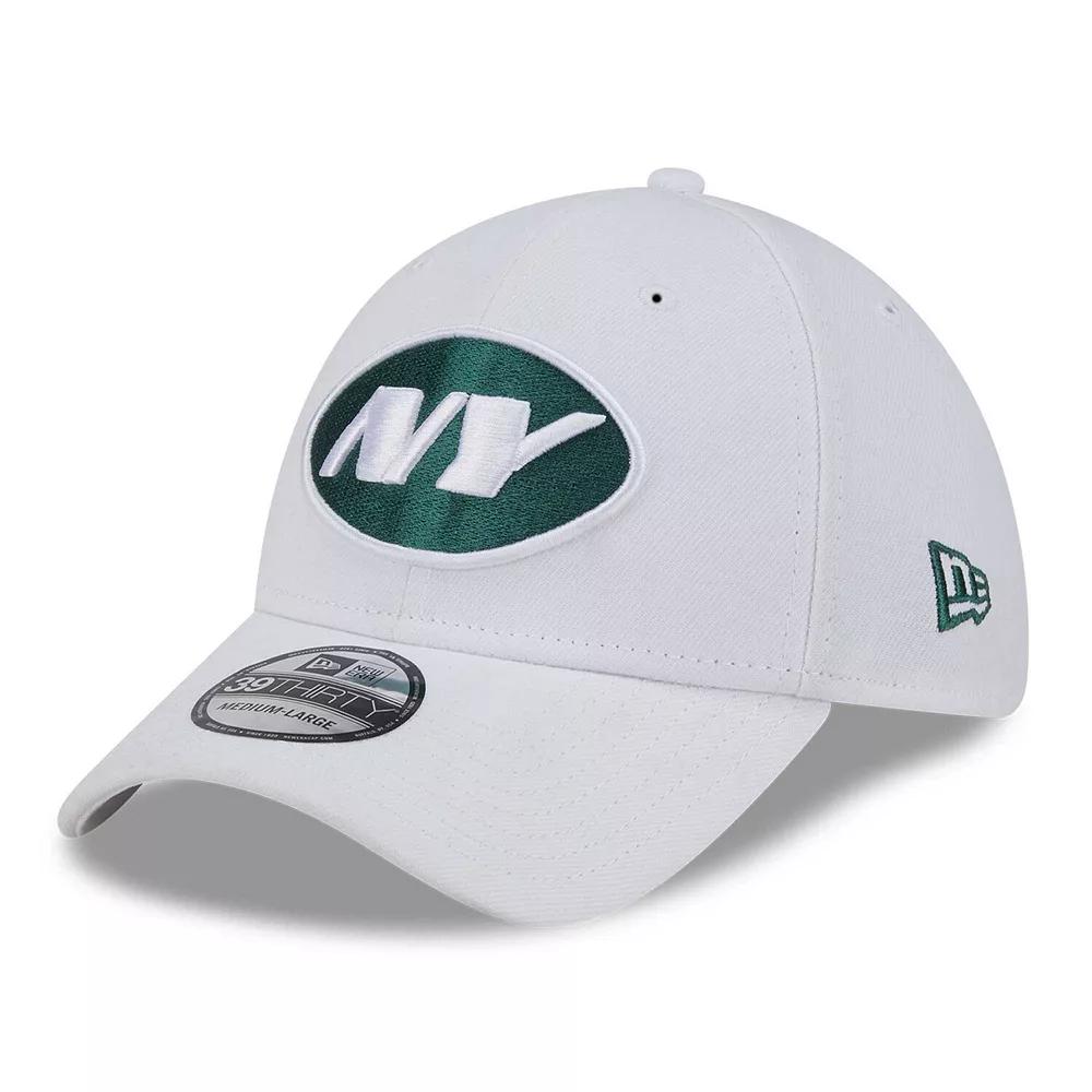 Men's New Era White New York Jets NFL Iced II 39THIRTY Flex Hat,  Product Image