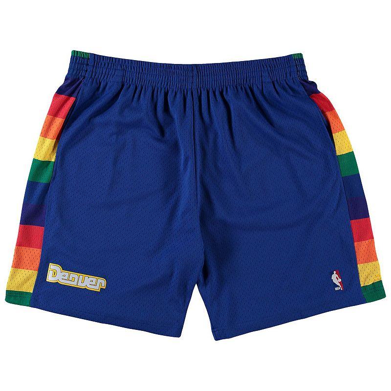 Men's Mitchell & Ness Royal Denver Nuggets Big & Tall Hardwood Classics Team Swingman Shorts,  Product Image