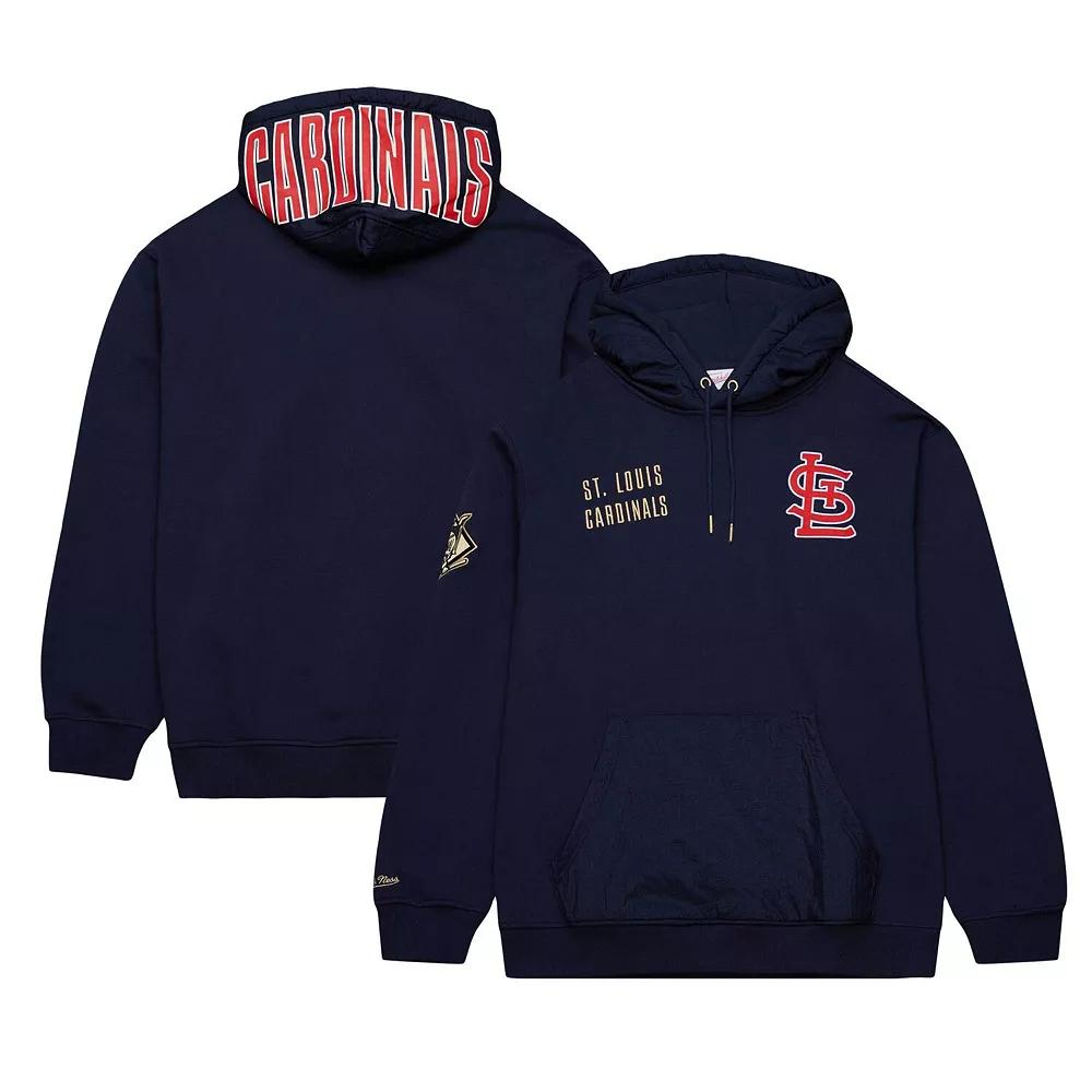 Men's Mitchell & Ness Navy St. Louis Cardinals Team OG 2.0 Current Logo Pullover Hoodie, Size: Medium, Blue Product Image