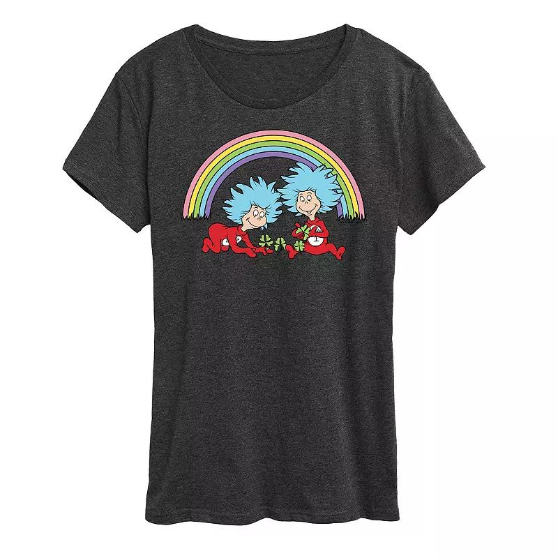 Women's Dr. Seuss Thing 1 & 2 Rainbow Graphic Tee,  Product Image