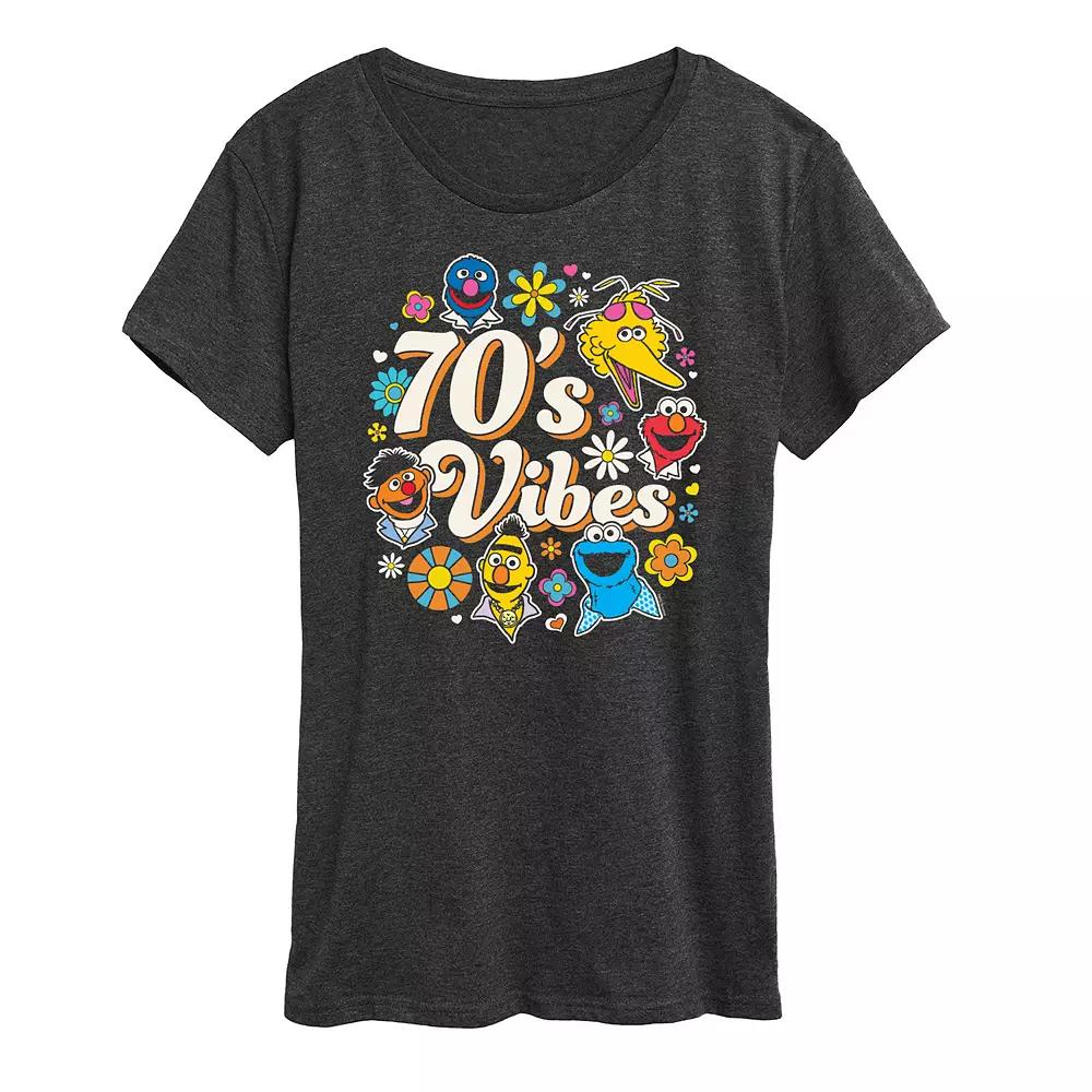 Women's Sesame Street 70's Vibes Graphic Tee,  Product Image