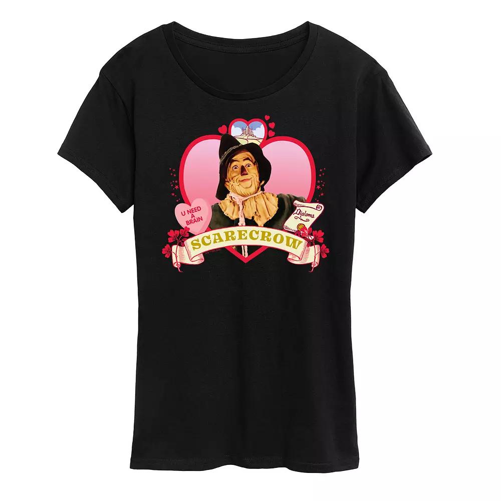Women's Wizard of Oz Heart Scarecrow Graphic Tee, Girl's,  Product Image