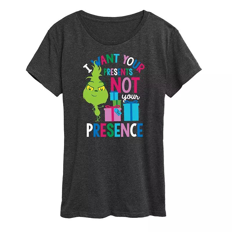 Women's Dr. Seuss Little Grinch Presents Graphic Tee, Girl's,  Product Image