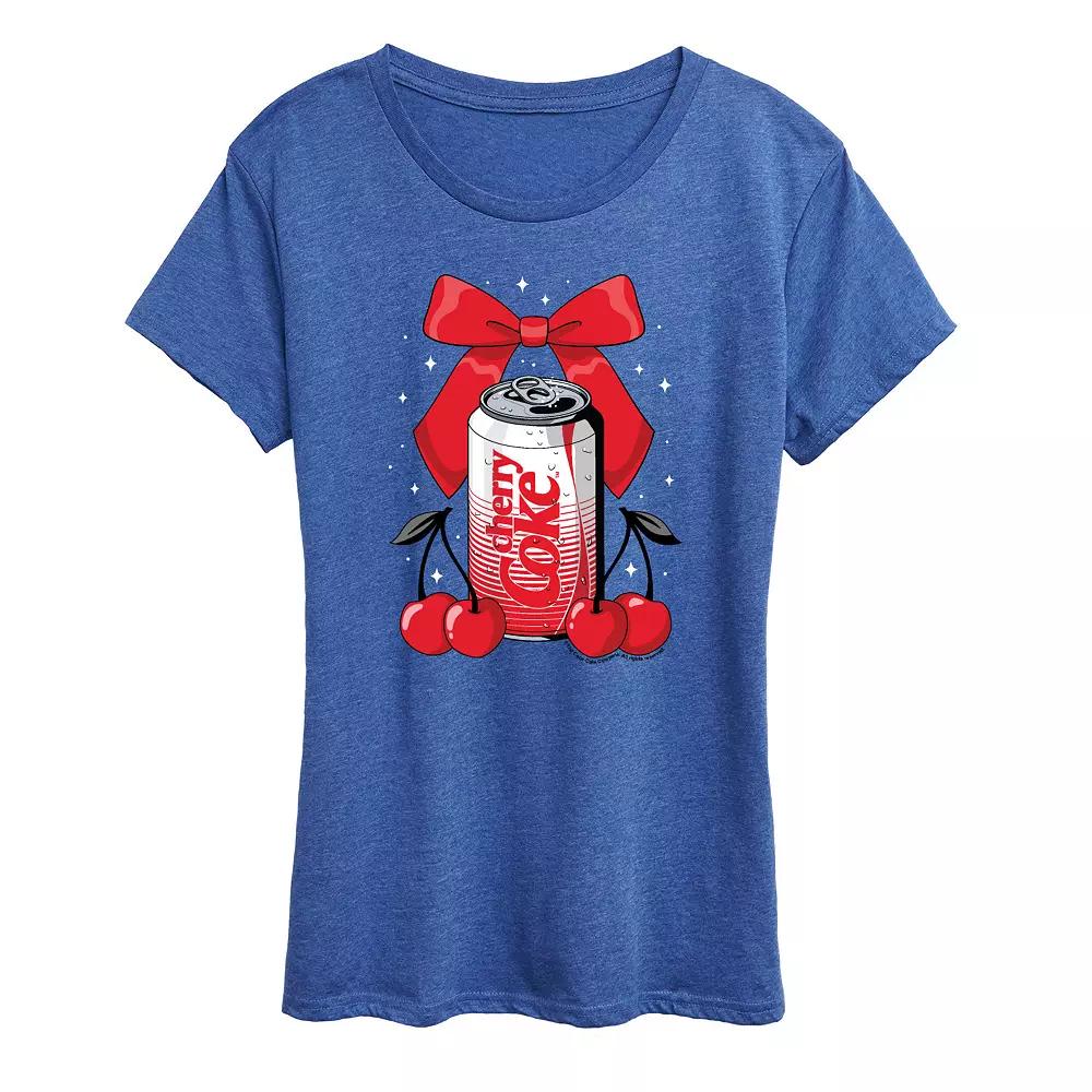 Women's Coca-Cola Cherry Can Bow Graphic Tee,  Product Image