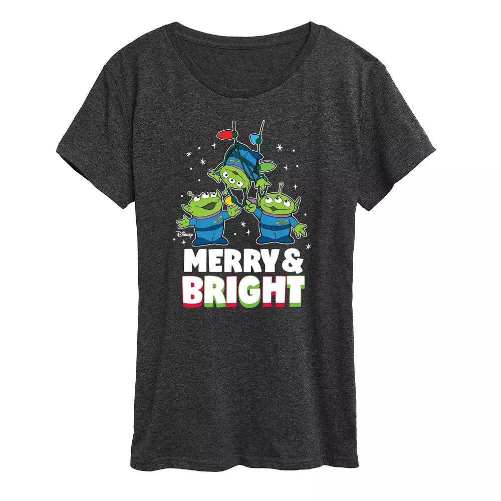 Disney / Pixar's Toy Story Women's Merry And Bright Graphic Tee, Girl's,  Product Image