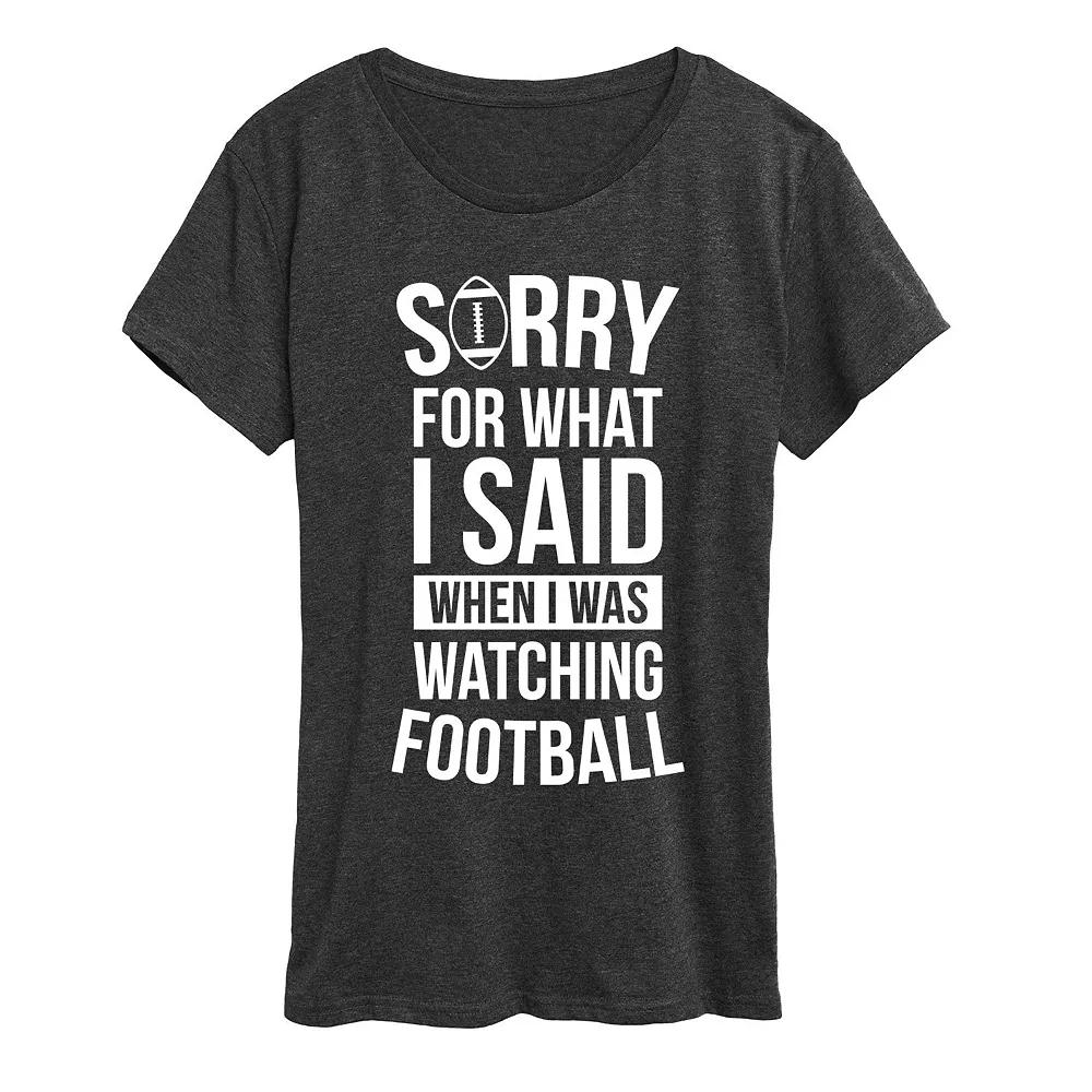 Women's Watching Football Graphic Tee, Girl's,  Product Image