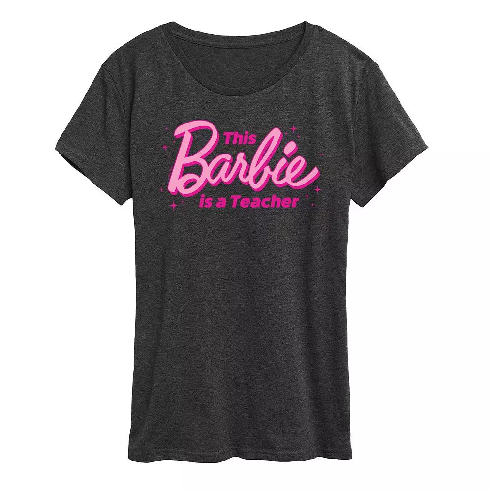 Women's Barbie® This Barbie Is A Teacher Graphic Tee, Girl's,  Product Image