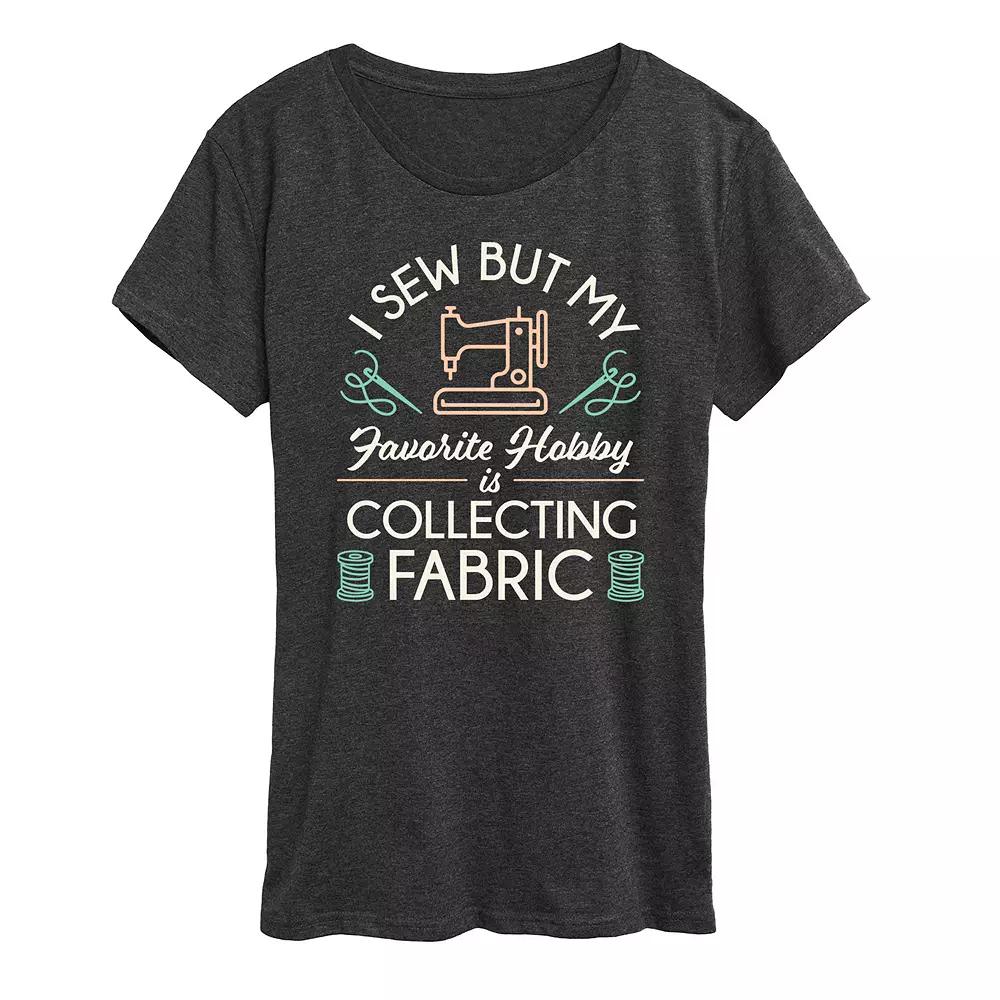 Women's My Hobby Is Collecting Fabric Graphic Tee,  Product Image
