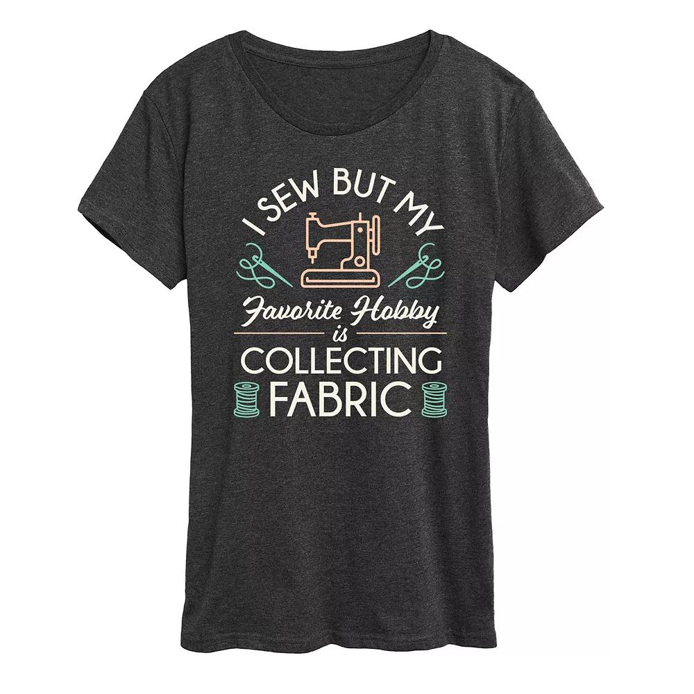 Women's My Hobby Is Collecting Fabric Graphic Tee,  Product Image